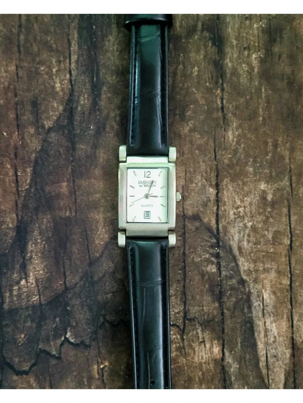 Rare Embassy Gruen Vintage Women's Hinged Lug Tank Watch